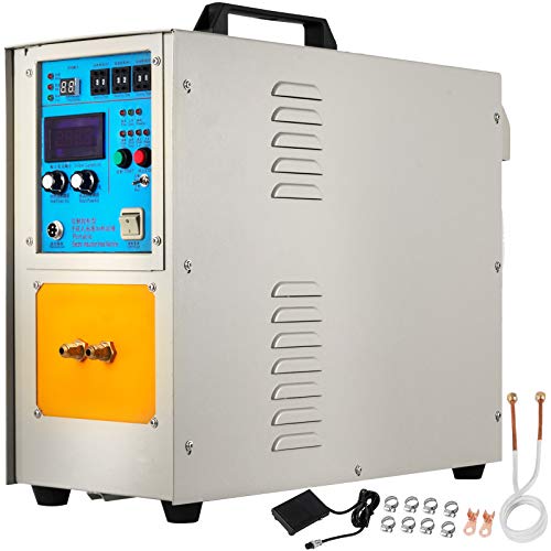 VEVOR Horno de Fusión de Alta Frecuencia de 15 kW, Calentador de Inducción, 30-100 kHz, Horno de Calentamiento 230 V, Uso en el Procesamiento de Metales, Hardware, Electrodomésticos, Automotriz, etc.