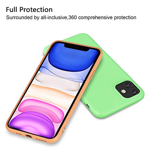 VGUARD 10 x Funda para iPhone 11 6.1 Pulgadas, Ultra Fina Carcasa Silicona TPU Protector Flexible Funda (Negro, Verde Oscuro, Verde Claro, Azul, Naranja, Rojo Vino, Rojo, Amarillo, Púrpura, Marrón)