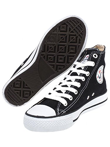 Victoria Botin Basket Autoclave, Zapatillas Altas Unisex Adulto, Noir Negro 10, 38 EU