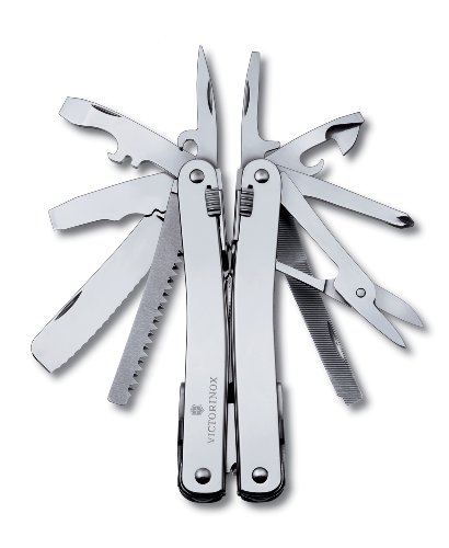 Victorinox V30227.N Swiss Tool X, F/Nylon, SwissTool Spirit in Nylonetui, Silber, 3.0227.N, Gris, S