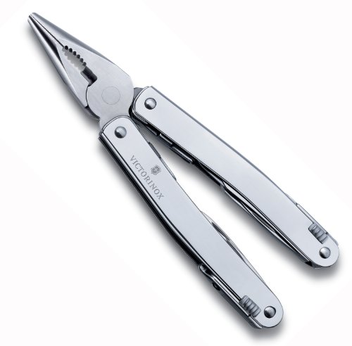 Victorinox V30227.N Swiss Tool X, F/Nylon, SwissTool Spirit in Nylonetui, Silber, 3.0227.N, Gris, S