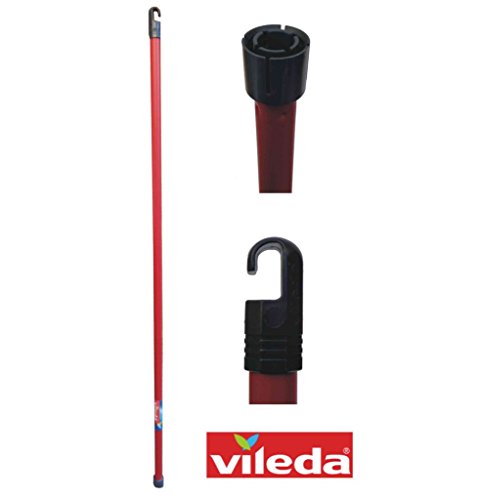 Vileda Manico Mocio Palo FREGO.VILEDA 1,40, Acero, Negro, Rojo, Estandar, 200