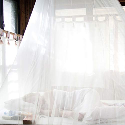 Vintoney Mosquitera Blanca cama Transparente Dosel 13 m x 2.5 m