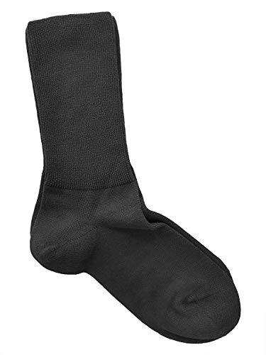 vitsocks Calcetines Extra Anchos No Aprieten Hombre (3 PARES) Buenos para Circulación, negro, 42-43