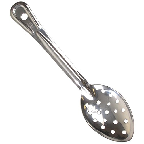 Vogue servir perforado cuchara 11 en 280 mm para utensilios de cocina cocina de acero inoxidable
