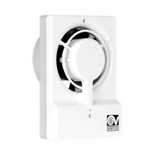 Vortice - Aspirador helicoidal de baño M100/4 - Montaje en pared/tubo - Caudal aire: 85 m3/h - Diámetro nominal: 100 mm - 11620, blanco