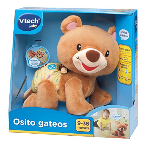 VTech - Osito gateos electrónico interactivo, color marrón (3480-181122)