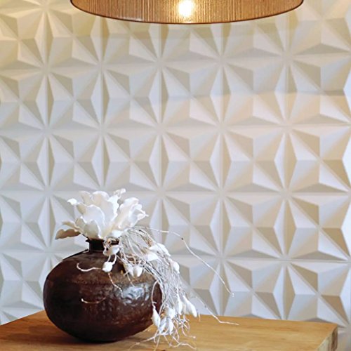 WallArt Paneles de Pared 3D Cullinans 12 Piezas GA-WA17 Color Blanco Ecológico