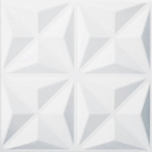 WallArt Paneles de Pared 3D Cullinans 12 Piezas GA-WA17 Color Blanco Ecológico