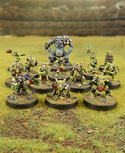 War World Gaming Gutrot Greenskins - Blaster el Lanzador - 28mm, Miniaturas, Fantasía, Futbol, Blood Bowl, Goblin, Criatura Fantastica, Figura Coleccionismo