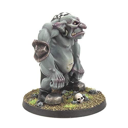 War World Gaming Gutrot Greenskins - Grunger el Troll - 28mm, Miniaturas, Fantasía, Futbol, Blood Bowl, Goblin, Criatura Fantastica, Figura Coleccionismo