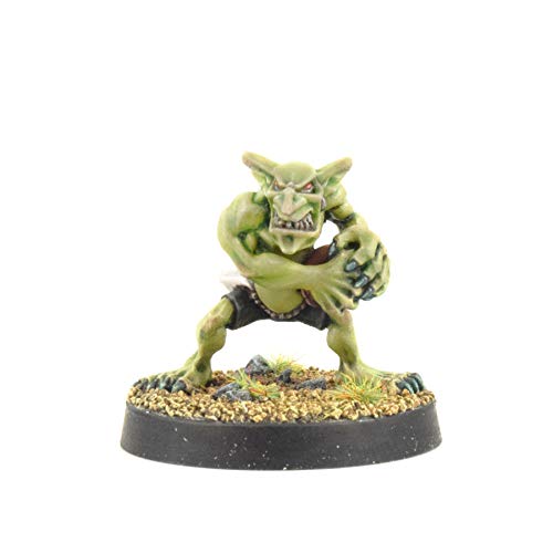 War World Gaming Gutrot Greenskins - Shifty el Receptor - 28mm, Miniaturas, Fantasía, Futbol, Blood Bowl, Goblin, Criatura Fantastica, Figura Coleccionismo