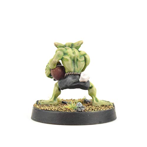 War World Gaming Gutrot Greenskins - Shifty el Receptor - 28mm, Miniaturas, Fantasía, Futbol, Blood Bowl, Goblin, Criatura Fantastica, Figura Coleccionismo