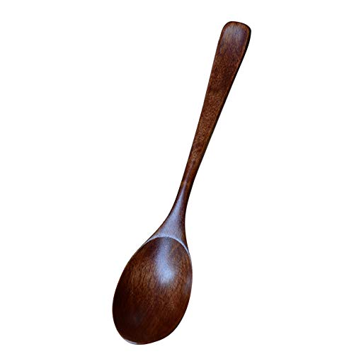 WARMWORD Cuchara de Madera, cucharas Sopa Madera nanmu Janpanese, Estilo para Comer Mezclar, cocinar y Mezclar Cuchara bambú Cocina cocinando utensilio Herramienta cucharadita abastecimiento