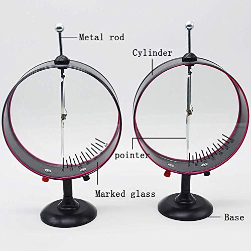 Wghz Pointer Electroscope Teaching 2 Paquete de electrómetro verificar Equipo de Laboratorio de física de Cilindro de faradio electrostático