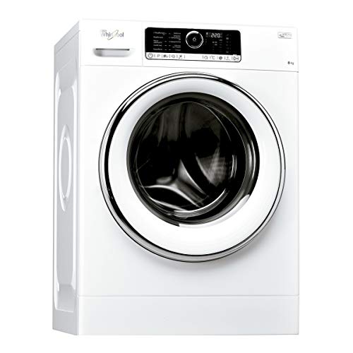 Whirlpool FSCR80422 Independiente Carga frontal 8kg 1400RPM A+++-10% Blanco - Lavadora (Independiente, Carga frontal, Blanco, Botones, Giratorio, Izquierda, Blanco)