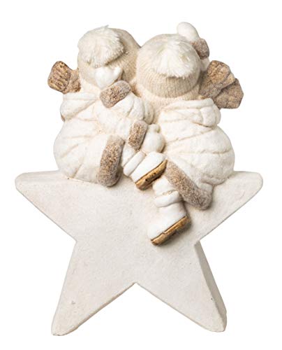 Wichtelstube Collection XXL - Figura decorativa (45 cm), diseño de estrella de Navidad con niños