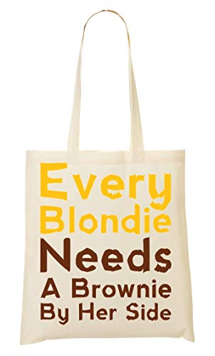 Wicked Design Every Blondie Needs A Brownie By Her Side Bolso De Mano Bolsa De La Compra