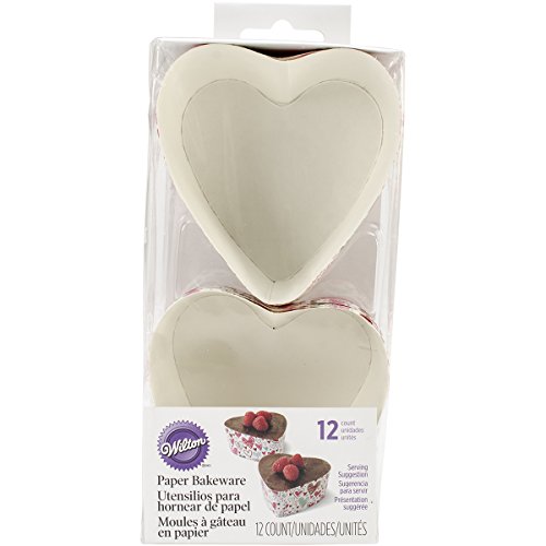 Wilton Bakeware monouso 12/Pkg-3" Cuore