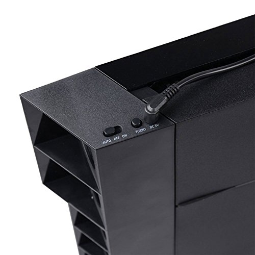 WINGONEER® Súper refrigerador ventilador de refrigeración para PS4 [Playstation 4] - Negro