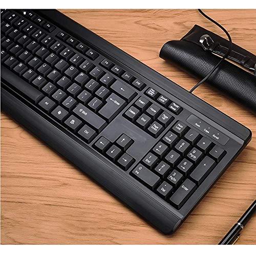 Wired teclado de la computadora teclado de máquina de escribir teclado retroiluminado teclado, interfaz de teclado USB de escritorio del juego de ordenador impermeable teclado mudo de carga rápida, ba