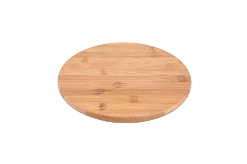 Woodluv - Mesa de comedor de bambú 100% orgánico, para cocina, decoración de pasteles, 25 cm