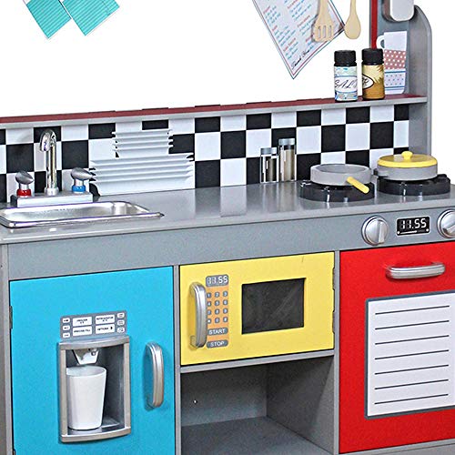 WOOMAX - Cocinita de madera y Bar Retro (ColorBaby 85287)