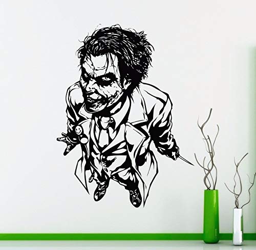 wopiaol Pegatinas de Pared Mural móvil Joker Home Joker Face Wall 80X106Cm