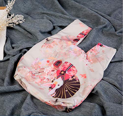 Wukong Paradise Bolso nudo de kimono japonés Totes Wallet Satchels Bolsa de playa Tamaño pequeño-A21