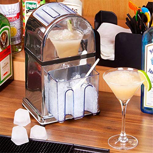 WYLZLIY-Home Cubo de Hielo Trituradora Mano Afeitado Máquina de Hielo Smoothie de la máquina de la Mano Granular la trituradora de Hielo de aleación de estaño for la Barra casera Cocina