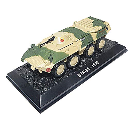 X-Toy Modelo De Combate Militar, 1/72 Escala BTR-80 Blindado De Transporte De Personal Rusia Aleación Modelo, Regalo Ejecutivos, 4.1Inch X 1.5Inch