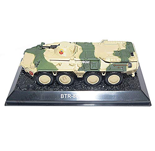 X-Toy Modelo De Combate Militar, 1/72 Escala BTR-80 Blindado De Transporte De Personal Rusia Aleación Modelo, Regalo Ejecutivos, 4.1Inch X 1.5Inch