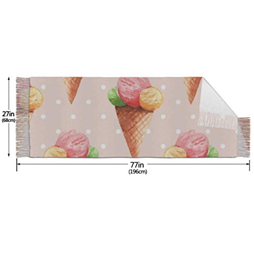 XIUZHEN Elegante Helado con Lunares Bufanda única Bufandas Grandes para Mujer Bufanda de Invierno de Cachemira 77"x27 / 196x68cm Large Soft Pashm