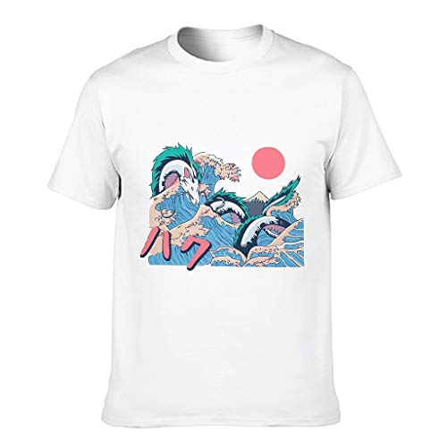 XJJ88 algodón camiseta espíritu dragón hombre humedad gráfico cultura japonesa camiseta