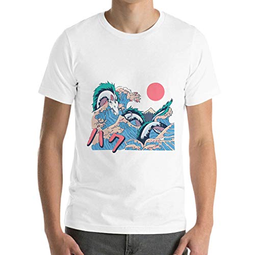 XJJ88 algodón camiseta espíritu dragón hombre humedad gráfico cultura japonesa camiseta