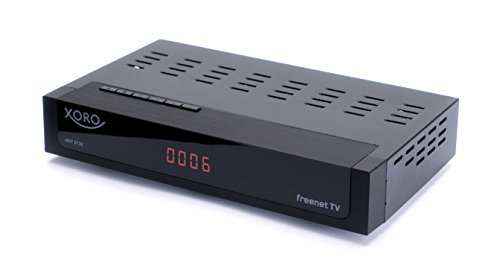 Xoro HRT 8730 TV Set-Top Boxes Cable, Terrestre Alta Definición Total Negro - Reproductor/sintonizador (Cable, Terrestre, DVB-C,DVB-T2, 1920 x 1080 Pixeles, 1080p, 4:3,16:9, AVI,MKV,MP4,MPG,TS)