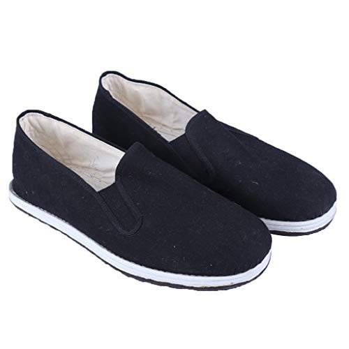 Xu-shoes Zapatos for Caminar, Zapatos Confort de conducción Tradicional Chino Viejo Pekín, Tai Chi Formación de Formadores Ligeros Zapatos, 2020NEW (Color : Black, Size : EUR 44)
