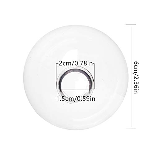 Yeelan 12piezas de Bola de Plástico Transparente Acrílico Transparente Bola Rellenable 6cm Adornos Bolas de árbol con Tapa para Bodas Festivales