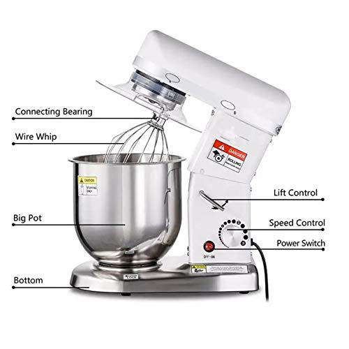 YGTMV 500W Batidora Amasadora Reposteria,con Gran Capacidad De Acero Inoxidable Bowl,3 Velocidad Batidora De Pie,5 L-10 L Fresca Máquina Leche,Masa Mezclador,para Los Hogares Comercial,10L