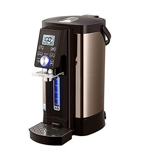 YJDQSJ Dispensador de agua caliente Botella de Agua Dividida, Temperatura Constante, Pantalla Digital Inteligente de Alta DefinicióN, Hervidor eléCtrico de Acero Inoxidable 304 PortáTil/A / 5