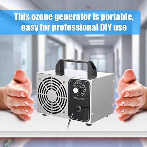 YLEI Purificador de Aire ozonizador, 24g/h Interruptor de Tiempo Generador de ozono Máquina de desinfección 220V para desinfección y esterilización en el hogar, Lugar público