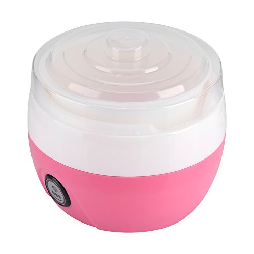 Yogurt Maker, 220V 1L Máquina de Hacer Yogur Automático Automático Yogur DIY Tool Yogurtera Electrica(Pink)