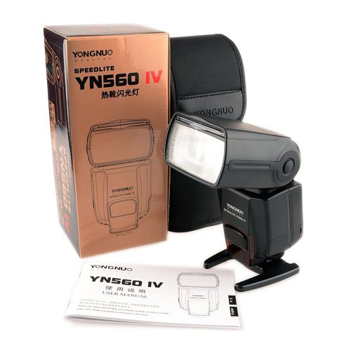 Yongnuo YN560 IV YN-560IV Speedlite Speedlight Flash con zapata para Canon Nikon Pentax Olympus Fujifilm Panasonic Digital Cameras