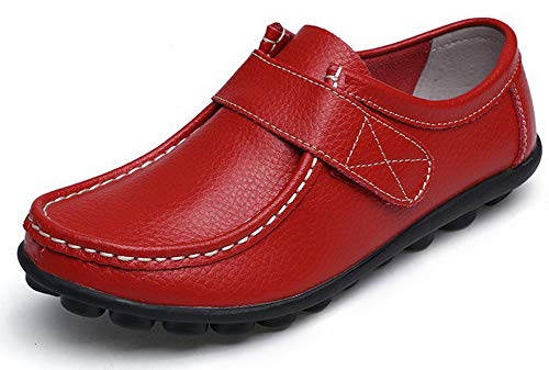 Yooeen Zapatos Mocasines Cómodos para Mujer Calzado de Trabajo Antideslizante Loafers Zapatos de Conducción