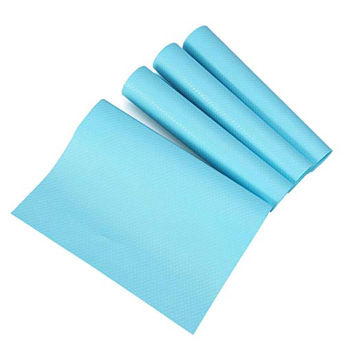 Yosoo 4 Pcs/set 29 cm * 45 cm Fashion Frigorífico Pad antibacteriano Conservas de moho absorción de humedad antiincrustante Frigorífico Mats Frigorífico Base Cojín azul