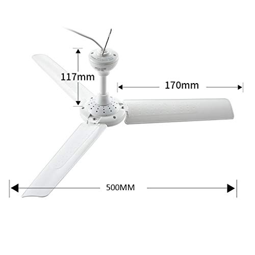 Ys Blanca Ventilador de Techo, Student Hostel Micro-Ventilador, Ventilador Del Hogar de Ahorro de Energía, Dormitorio Mini Mosquito Ventilador, una Variedad de Tamaños Y una Variedad de Paquetes