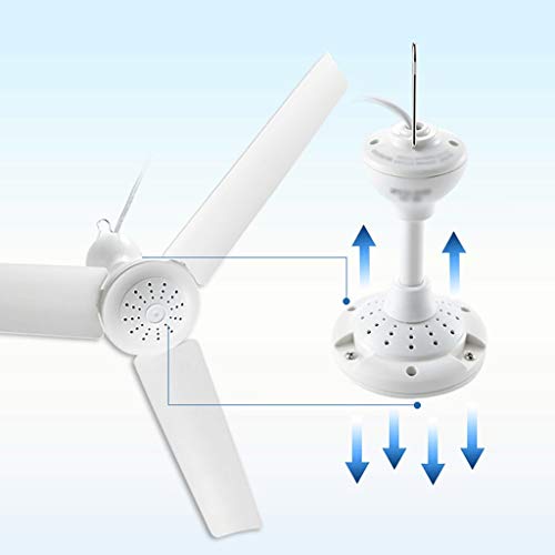 Ys Blanca Ventilador de Techo, Student Hostel Micro-Ventilador, Ventilador Del Hogar de Ahorro de Energía, Dormitorio Mini Mosquito Ventilador, una Variedad de Tamaños Y una Variedad de Paquetes