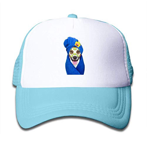 Yuanmeiju Gorras de Camionero con Estampado para niños Sombrero Deportivo para Perros Phosup para niños Sombreros de Viaje para Exteriores Ajustables 50-55cm Negro