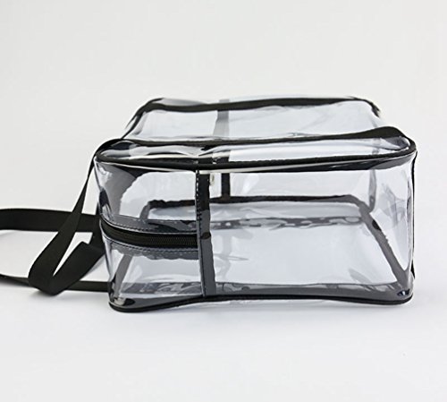 Yuanu Transparente PVC Cremallera Neceser De Cosmeticos De Mano Gran Capacidad Necesidades Diarias Bolsa De Almacenamiento Serigrafía Impermeable Durable Viaje Bolsa De Lavado Como El Cuadro