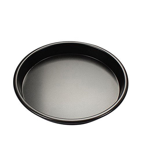 Yunhigh Pizza de Aluminio Bandeja para Hornear Pizza Antiadherente Redonda Que Sirve Bandeja Horno Plato Platos de Pizza BBQ Tostado estaño Cocina Cocina Utensilios de Cocina-Negro